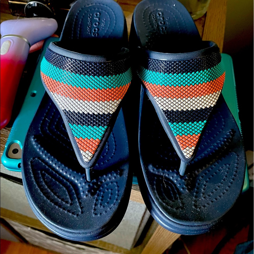 Crocs flip flops